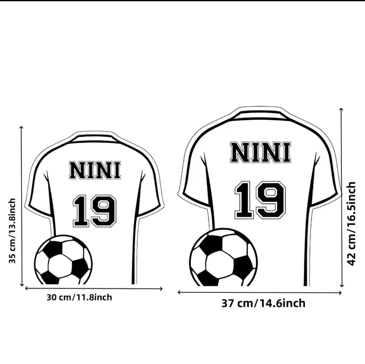 Miroir LED maillot de football personnalisé