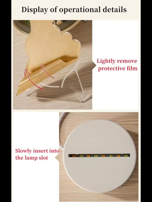 Lampe ours 3D USB LED