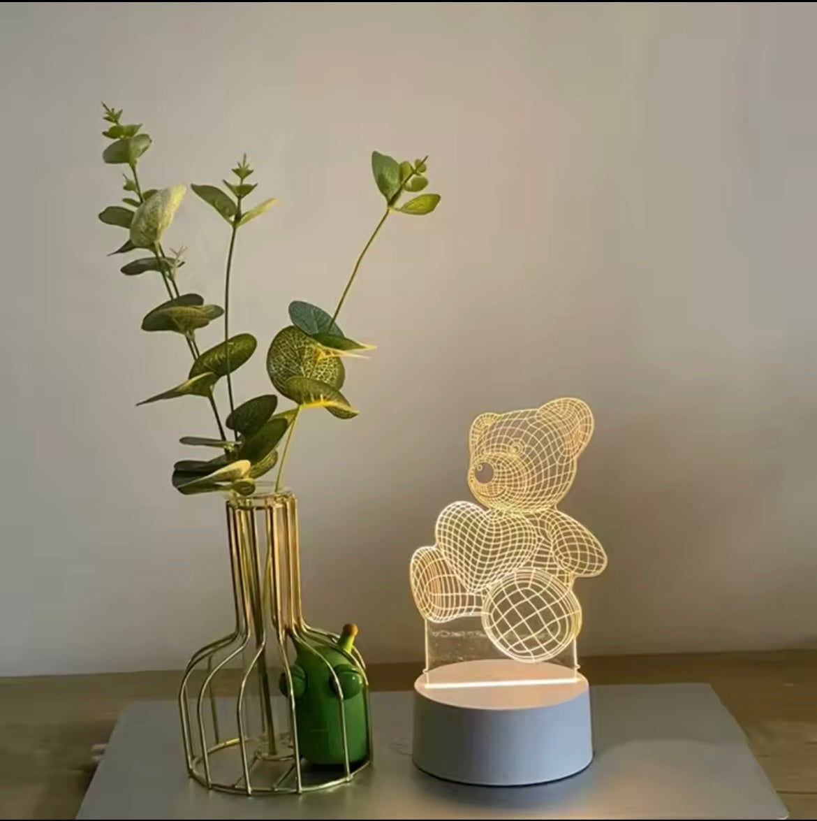 Lampe ours 3D USB LED